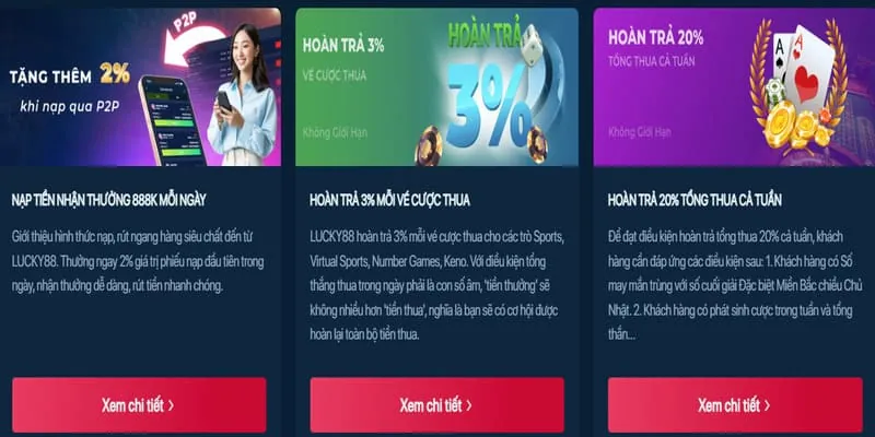 Hoàn trả casino trực tuyến không giới hạn